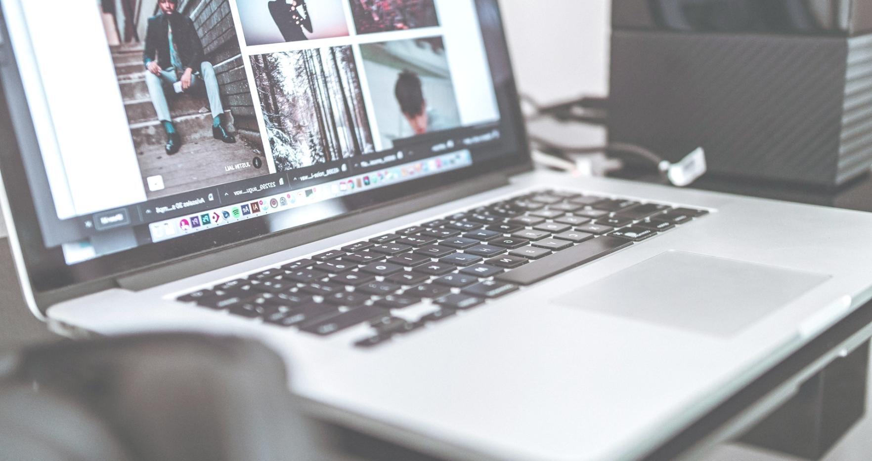 Network equipment installation workspace with testing tools and documentation